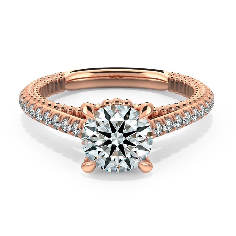Perlina Unique Diamond Engagement Ring