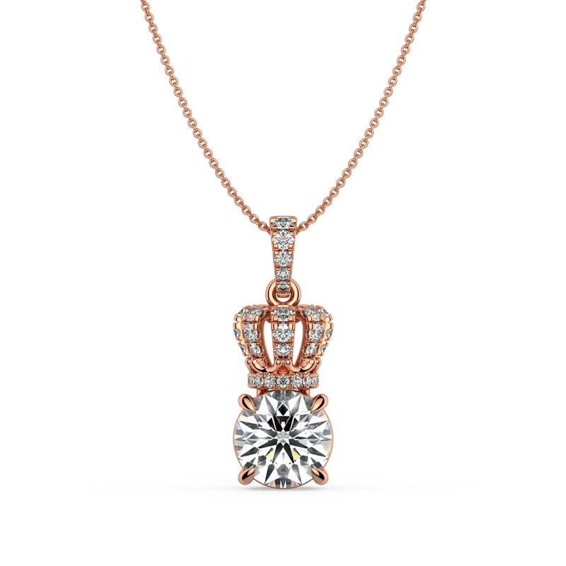 Norme de Crown Diamond Pendant