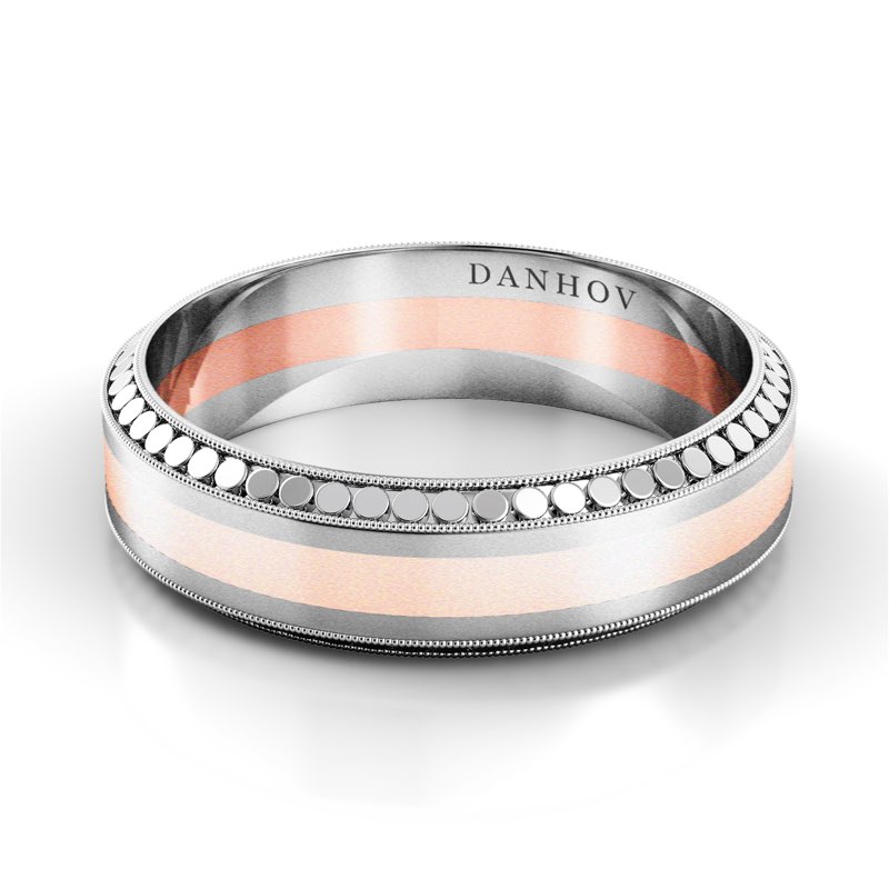 Tubetto Red Designer Wedding Ring for Men