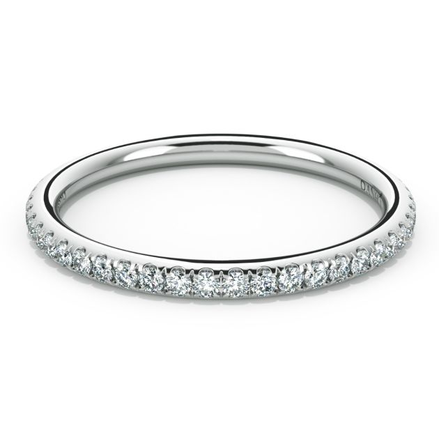 Norme de Danhov Wedding Band in 18k White Gold