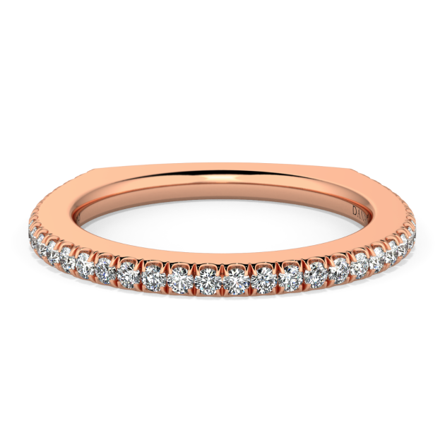 Danhov Voltaggio Wedding Band in 18k Rose Gold