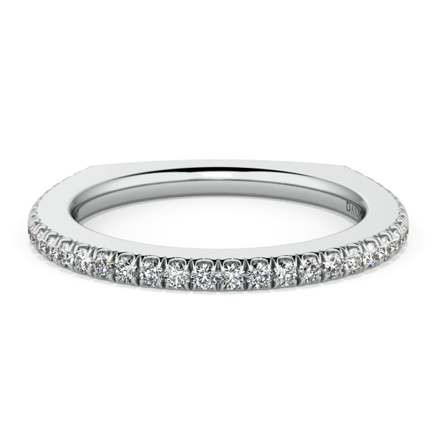 Danhov Voltaggio Wedding Band in 18k White Gold