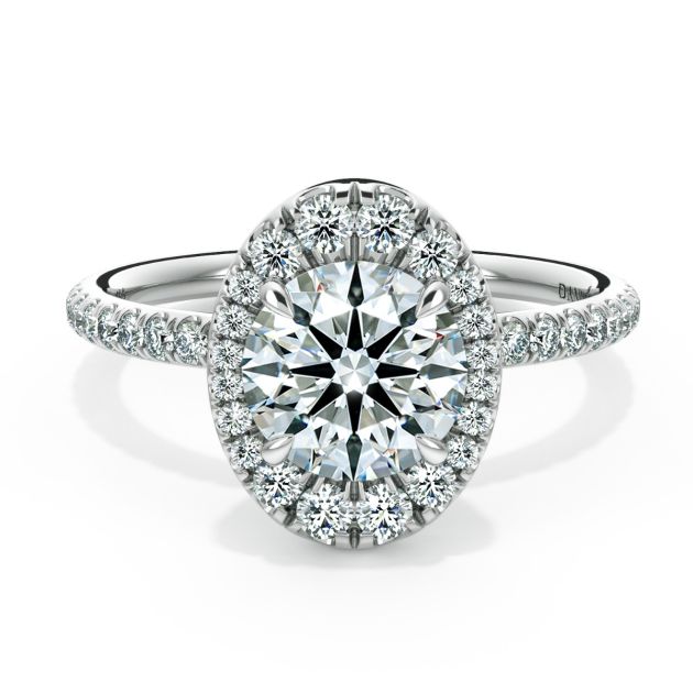 Danhov Per Lei Engagement Ring in Platinum