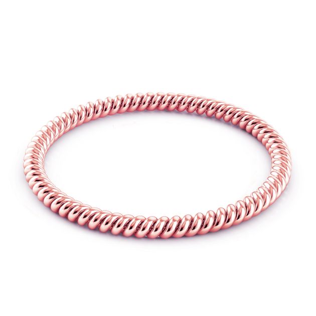 Danhov Eleganza  Rose Gold Braided Wedding Band  in 14k Rose Gold