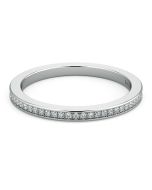 Danhov Classico Diamond Wedding Ring for Women in 14k White Gold