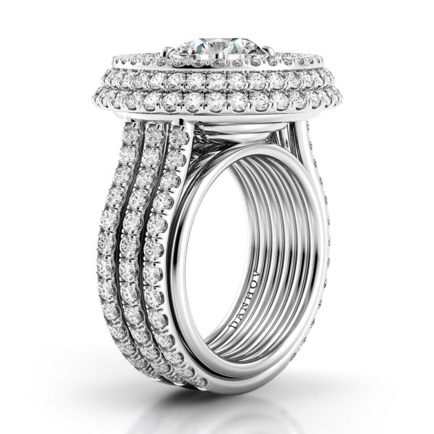 Danhov Couture Couture Engagement Ring in 14k White Gold