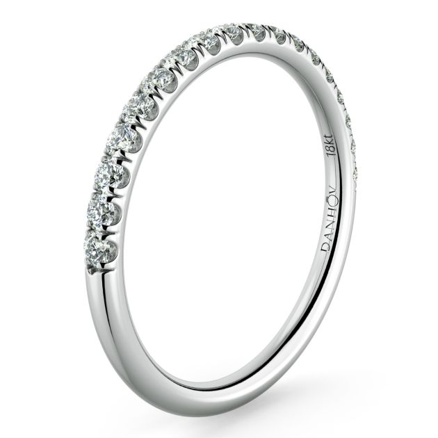 Norme de Danhov Wedding Band in 14k White Gold