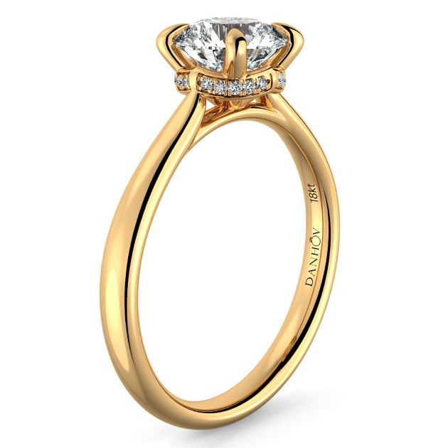 Norme de Danhov  Engagement Ring for Women in 14k Yellow Gold